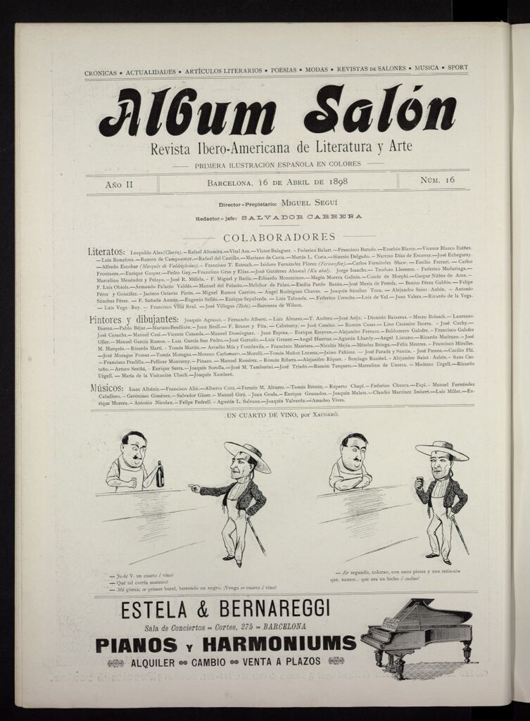 Miniatura de Album Salón del 16 de abril de 1898, nº 16
