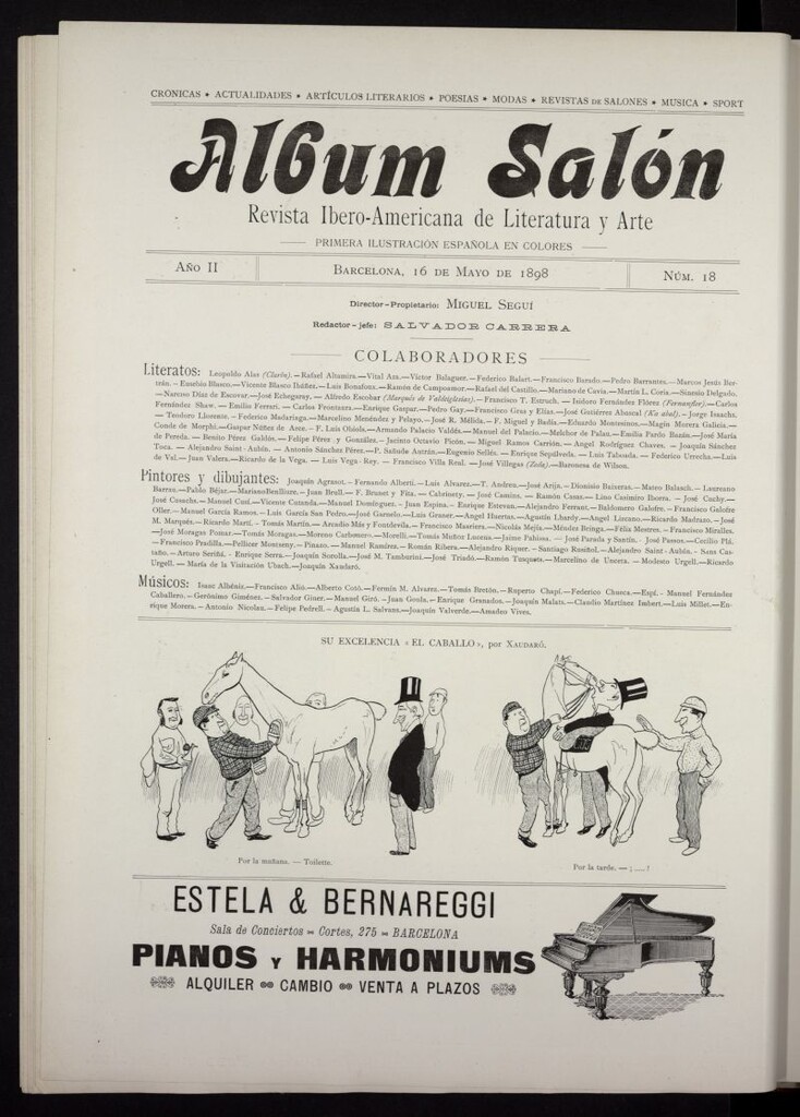 Miniatura de Album Salón del 16 de mayo de 1898, nº 18