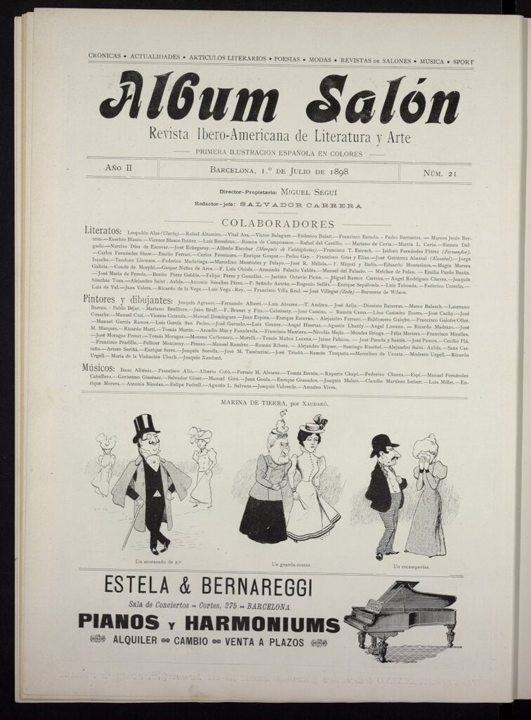 Miniatura de Album Salón del 1 de julio de 1898, nº 21