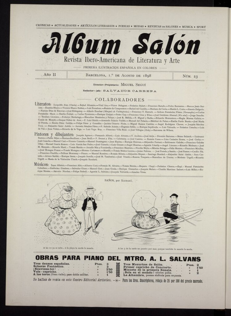 Miniatura de Album Salón del 1 de agosto de 1898, nº 23