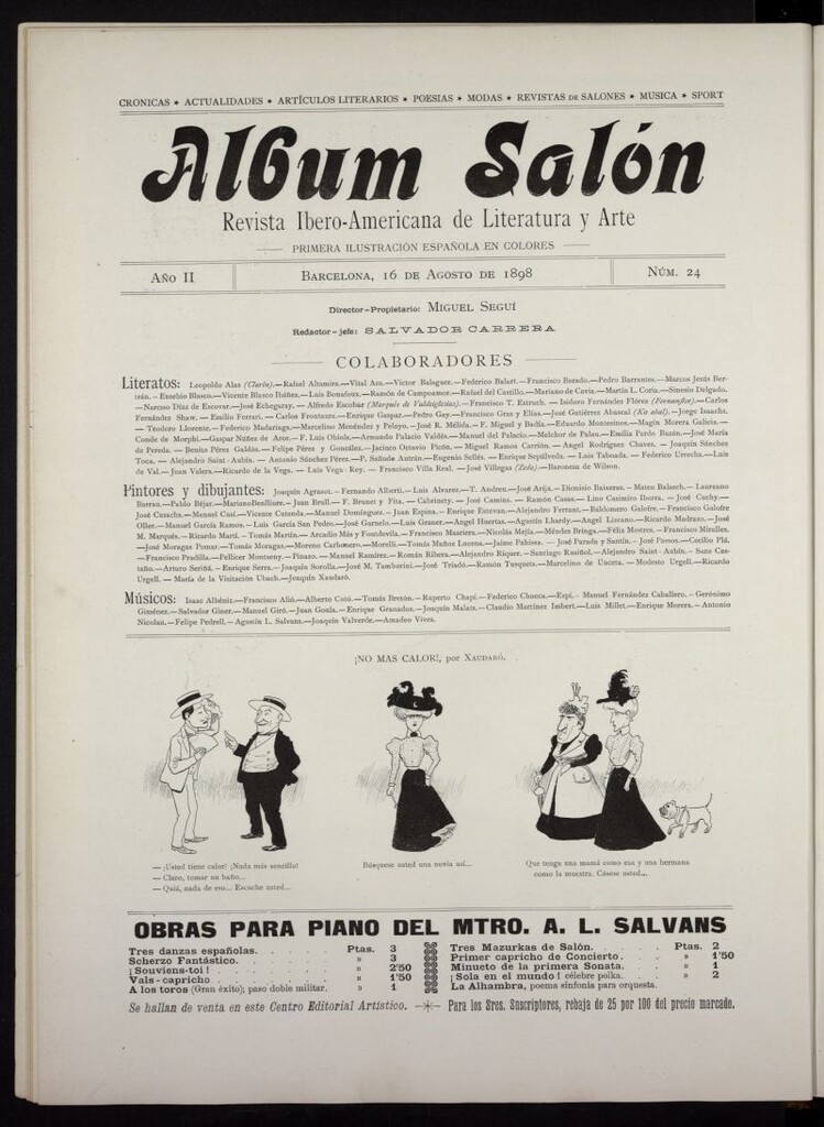 Miniatura de Album Salón del 16 de agosto de 1898, nº 24