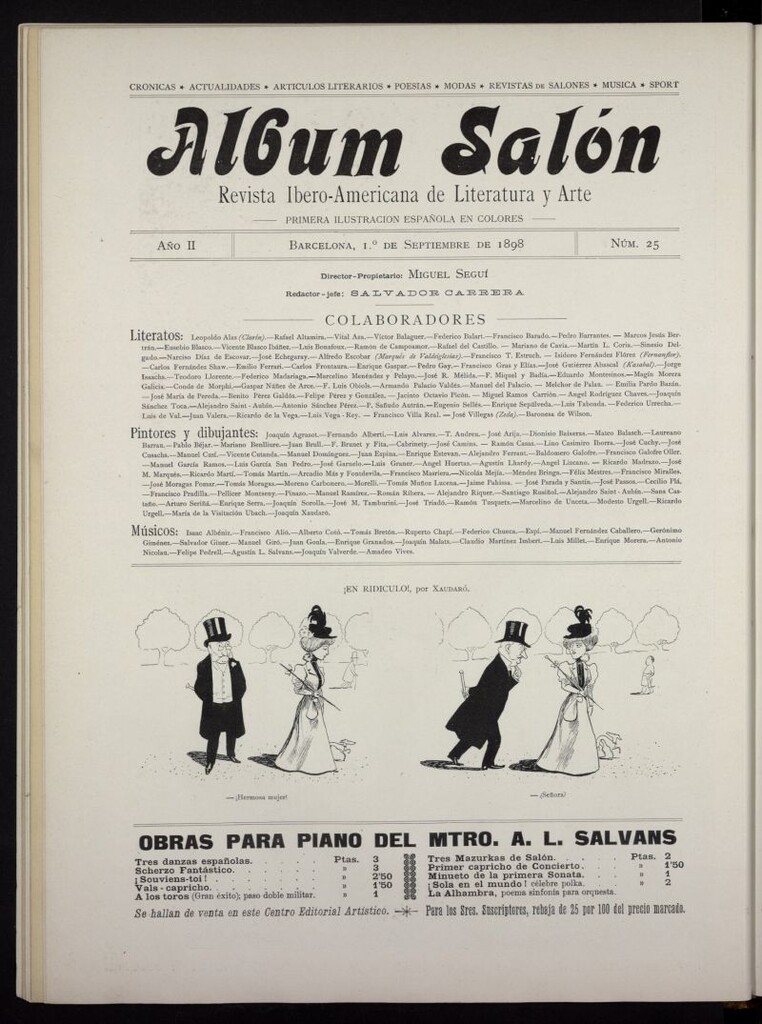 Miniatura de Album Salón del 1 de septiembre de 1898, nº 25