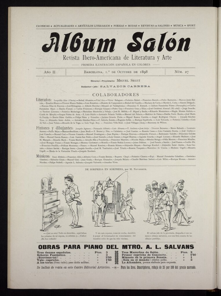 Miniatura de Album Salón del 1 de octubre de 1898, nº 27