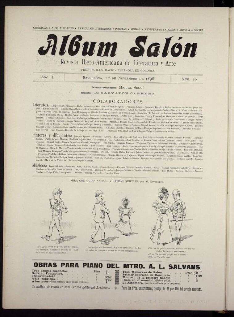 Miniatura de Album Salón del 1 de noviembre de 1898, nº 29