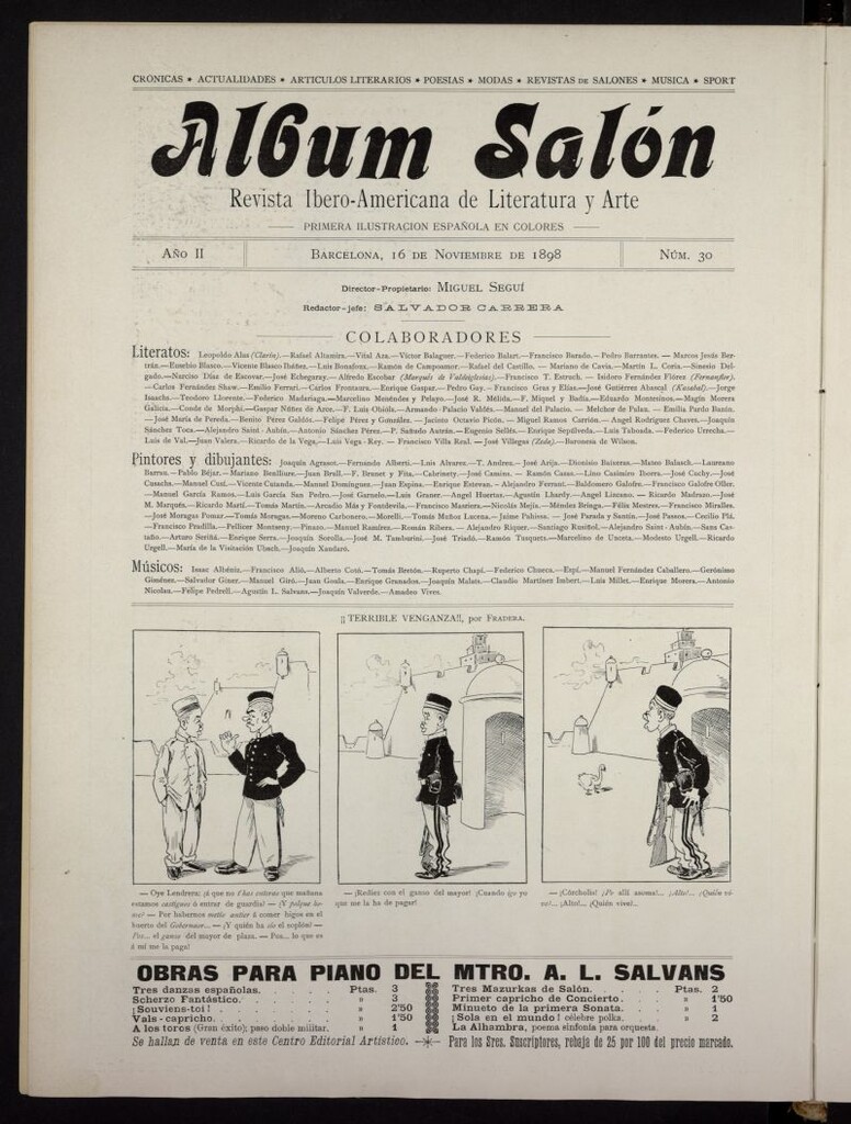 Miniatura de Album Salón del 16 de noviembre de 1898, nº 30