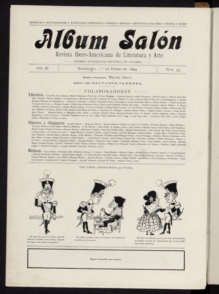 Miniatura de Album Salón del 1 de enero de 1899, nº 33