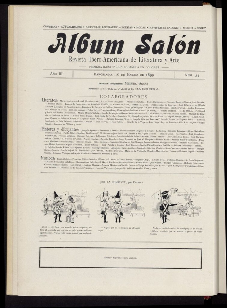 Miniatura de Album Salón del 16 de enero de 1899, nº 34