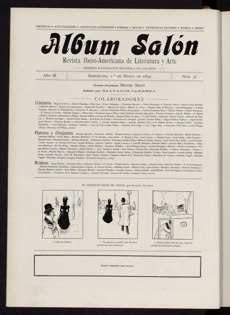Miniatura de Album Salón del 1 de marzo de 1899, nº 37