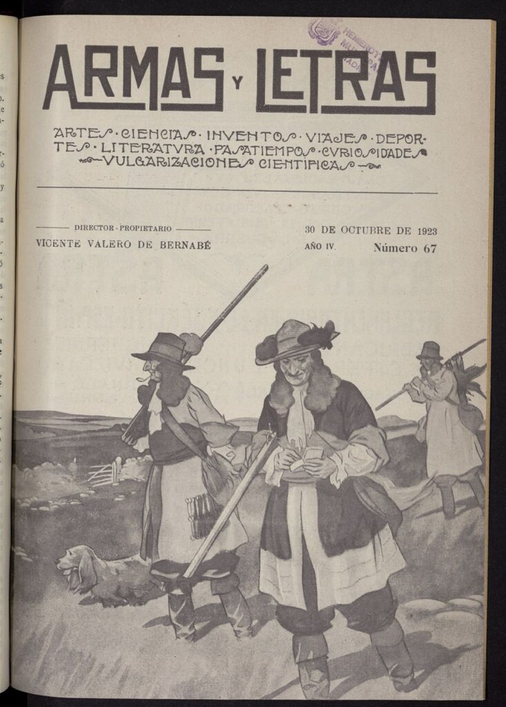 Miniatura de Armas y Letras: revista mensual ilustrada del 30 de octubre de 1923, nº 67