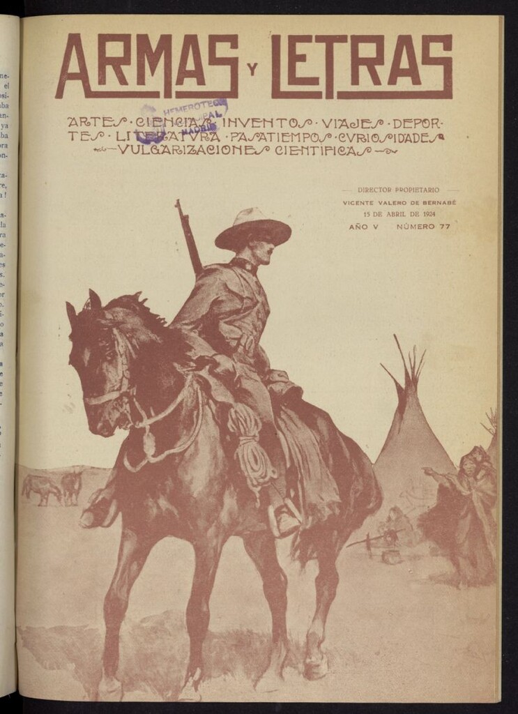 Miniatura de Armas y Letras: revista mensual ilustrada del 15 de abril de 1924, nº 77