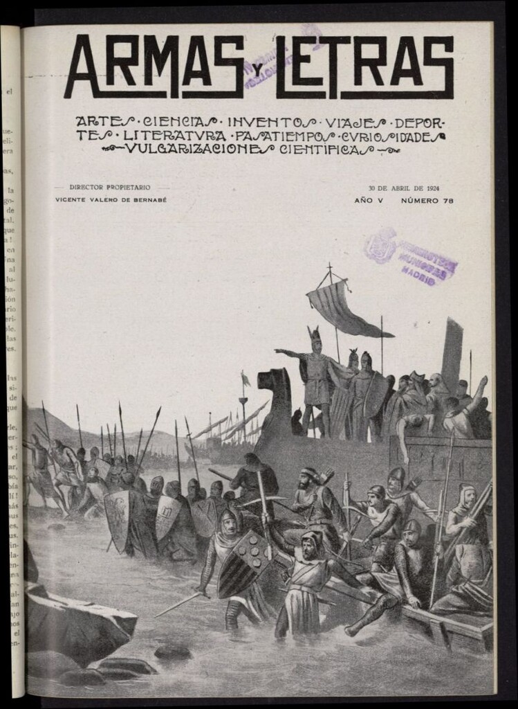 Miniatura de Armas y Letras: revista mensual ilustrada del 30 de abril de 1924, nº 78