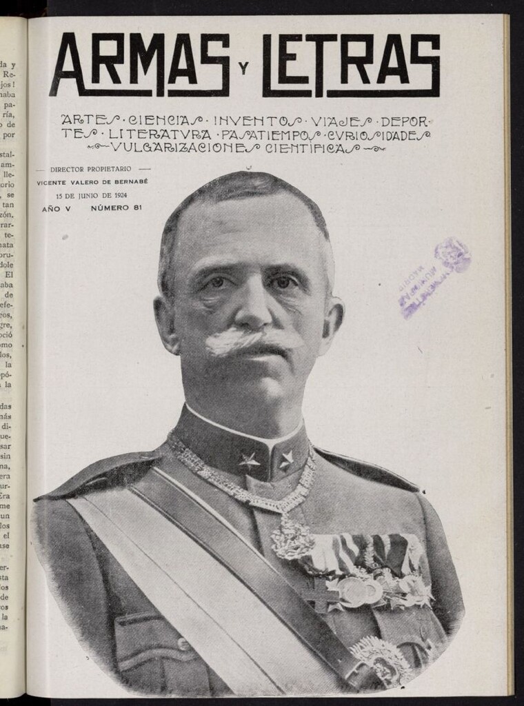Miniatura de Armas y Letras: revista mensual ilustrada del 15 de junio de 1924, nº 81