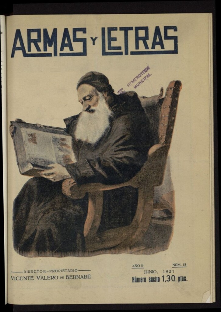 Miniatura de Armas y Letras: revista mensual ilustrada de junio de 1921, nº 18