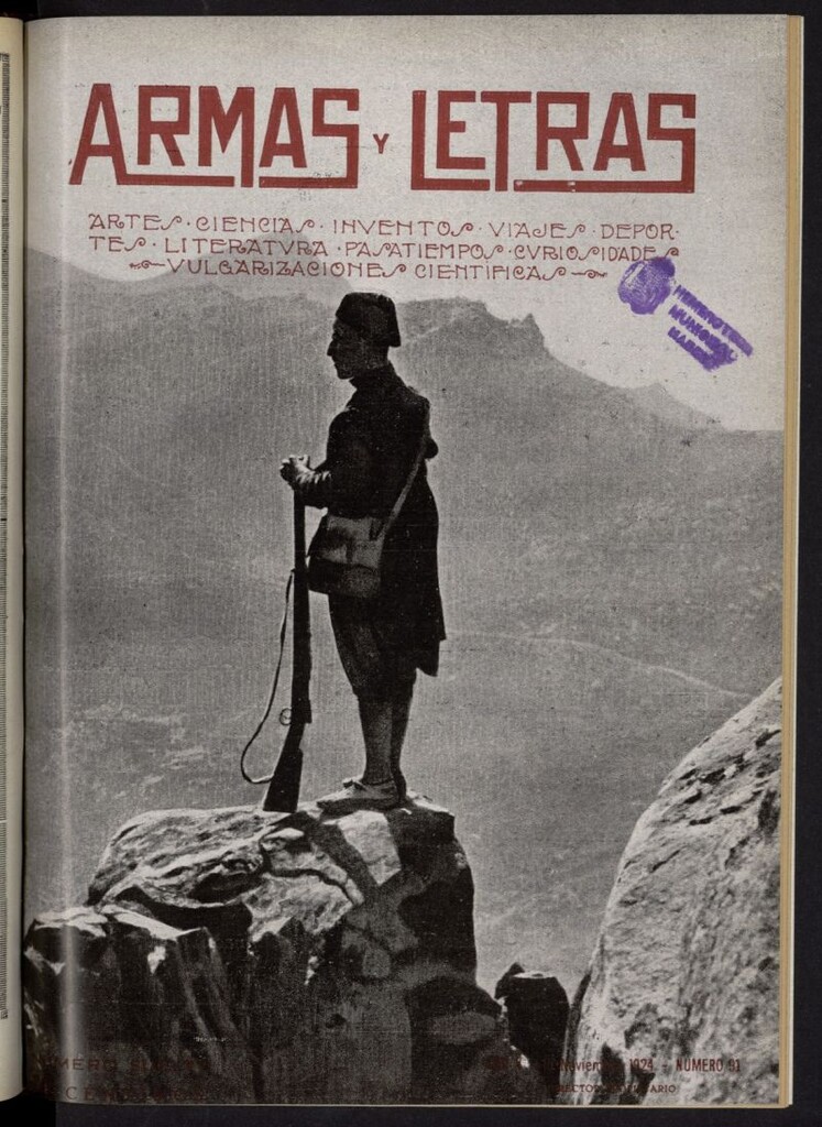 Miniatura de Armas y Letras: revista mensual ilustrada del 15 de noviembre de 1924, nº 91