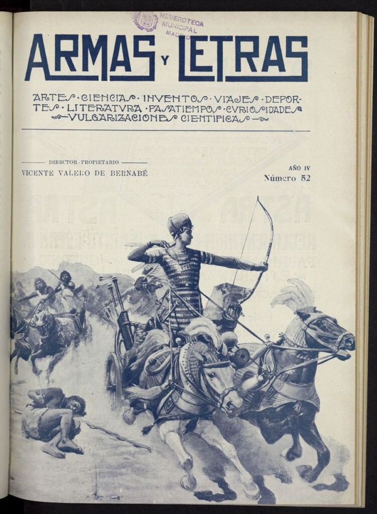 Miniatura de Armas y Letras: revista mensual ilustrada de marzo de 1923, nº 52