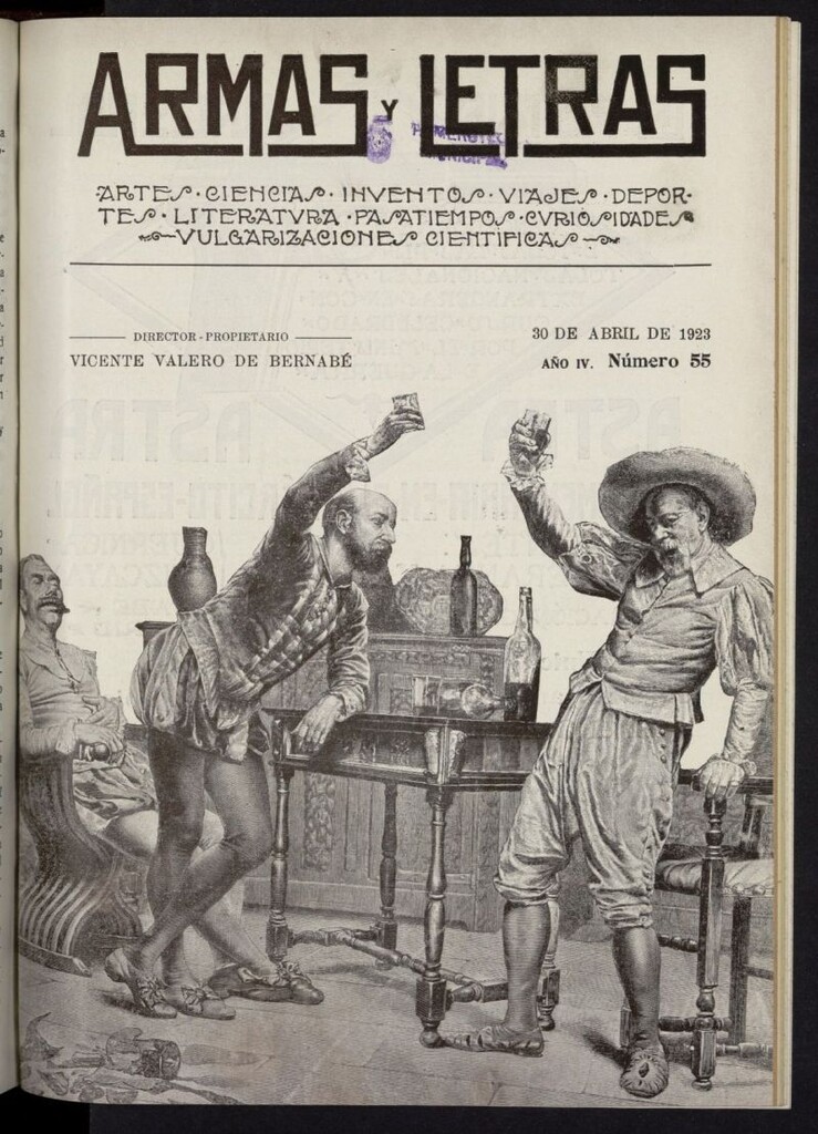 Miniatura de Armas y Letras: revista mensual ilustrada del 30 de abril de 1923, nº 55