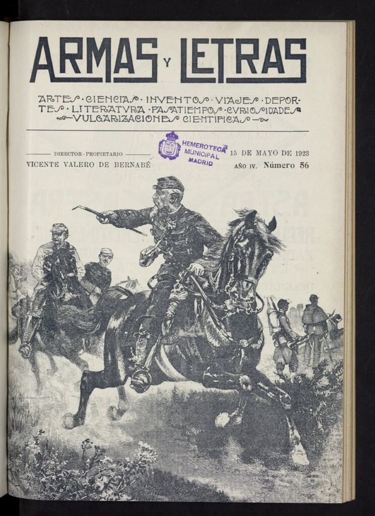 Miniatura de Armas y Letras: revista mensual ilustrada del 15 de mayo de 1923, nº 56
