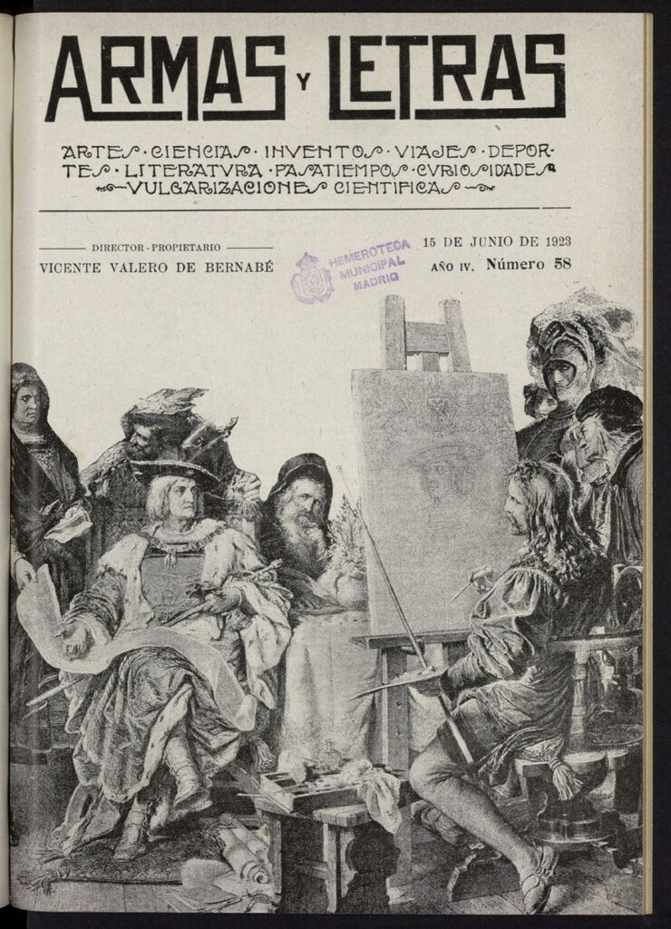 Miniatura de Armas y Letras: revista mensual ilustrada del 15 de junio de 1923, nº 58