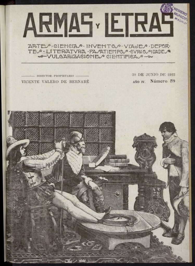 Miniatura de Armas y Letras: revista mensual ilustrada del 30 de junio de 1923, nº 59