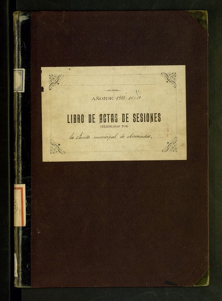 Miniatura de Ayuntamiento de Vallecas. Libros de Actas de las sesiones celebradas por la Junta Municipal de Asociados.