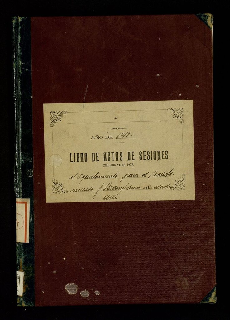 Miniatura de Ayuntamiento de Vallecas. Libro de Actas Reclutamiento y Reemplazo de dicho año.