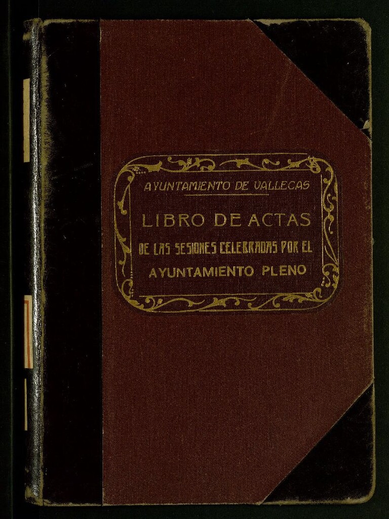Miniatura de Ayuntamiento de Vallecas. Libros de Actasde las sesiones celebradas por el Ayuntmiento Pleno
