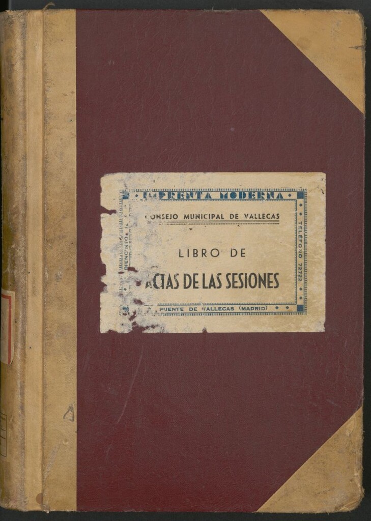 Miniatura de Ayuntamiento de Vallecas. Libros de Actas de las  sesiones