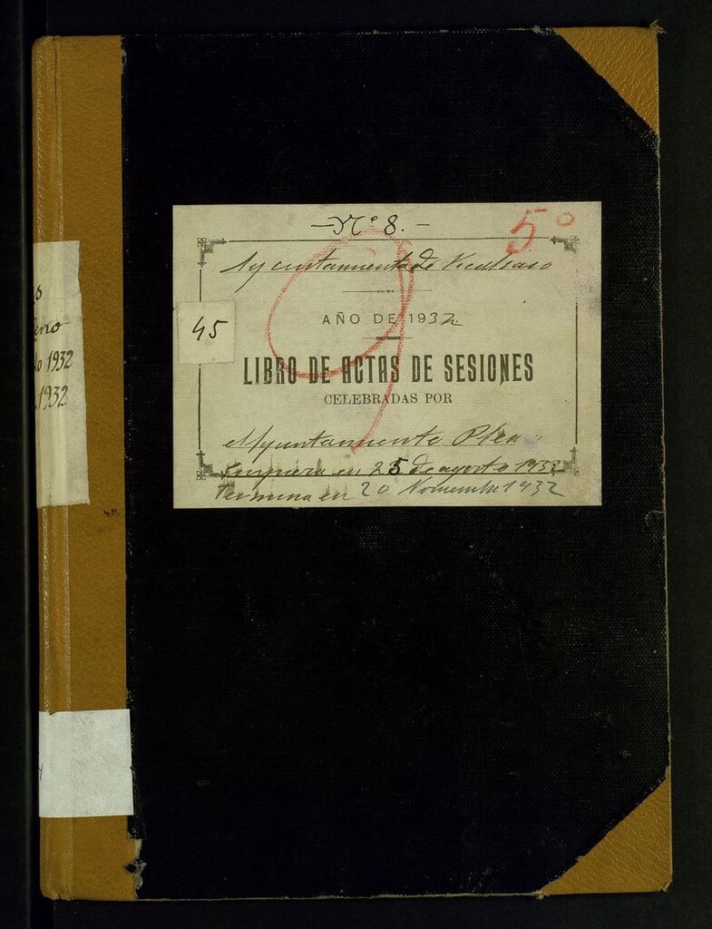 Miniatura de Libros de Actas Ayto. Vicálvaro. 784 (Actas Sesiones).