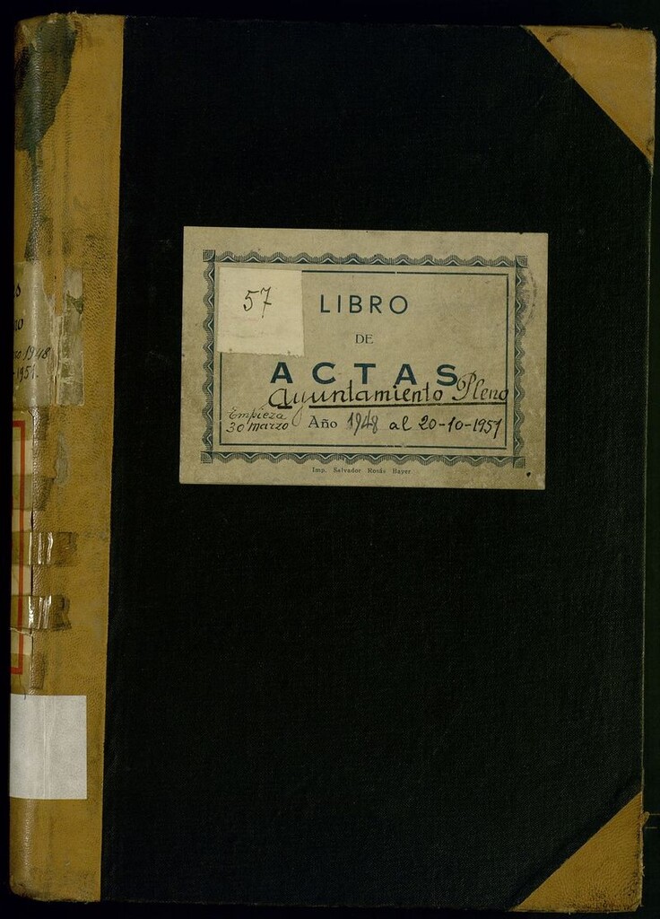 Miniatura de Libros de Actas Ayto Vicálvaro. 796 (Actas Pleno).