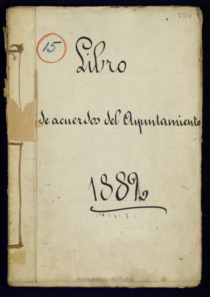 Miniatura de Libros de Actas del Ayuntamiento de Vicálvaro. Volumen 754 (Actas de las sesiones del 1-01-1882 al 26-12-1882)