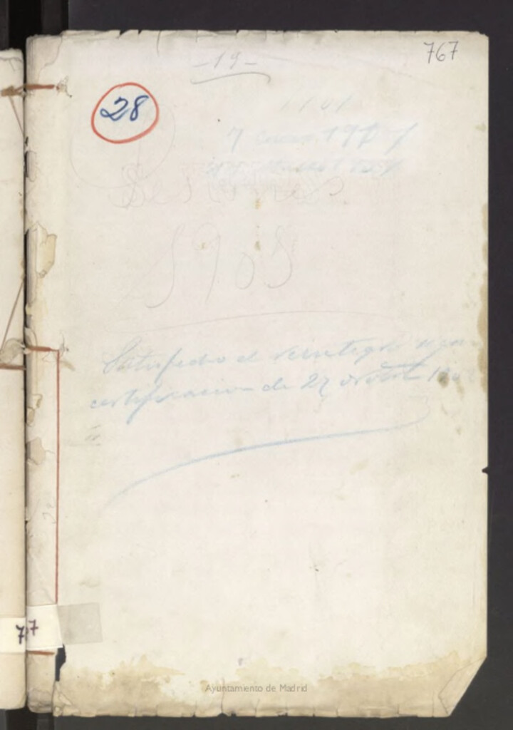 Miniatura de Libros de Actas del Ayuntamiento de Vicálvaro. Volumen 767 (Actas de las sesiones del 7-01-1901 al 17-03-1901)