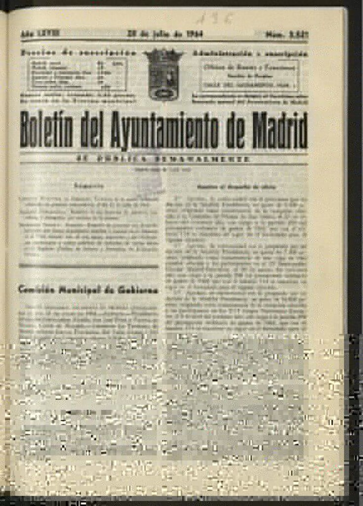 Miniatura de Boletín oficial del Ayuntamiento del 20 de julio de 1964, nº 3521