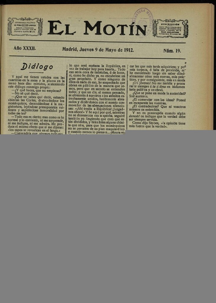 Miniatura de Boletín oficial del Ayuntamiento del 2 de noviembre de 1964, nº 3536