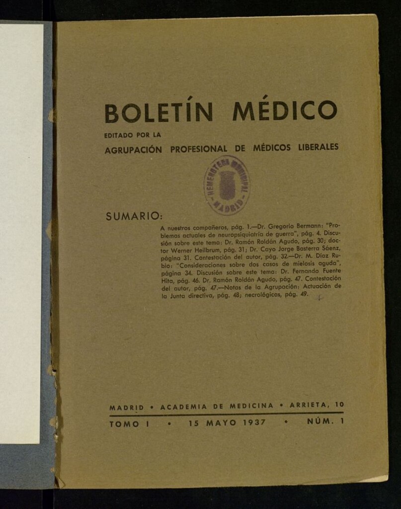 Miniatura de Boletín Médico