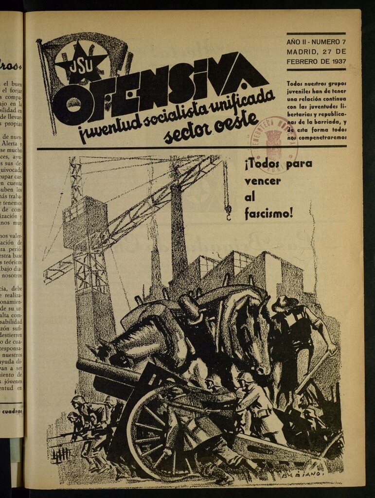 Miniatura de Ofensiva : Juventud Socialista Unificada sector oeste