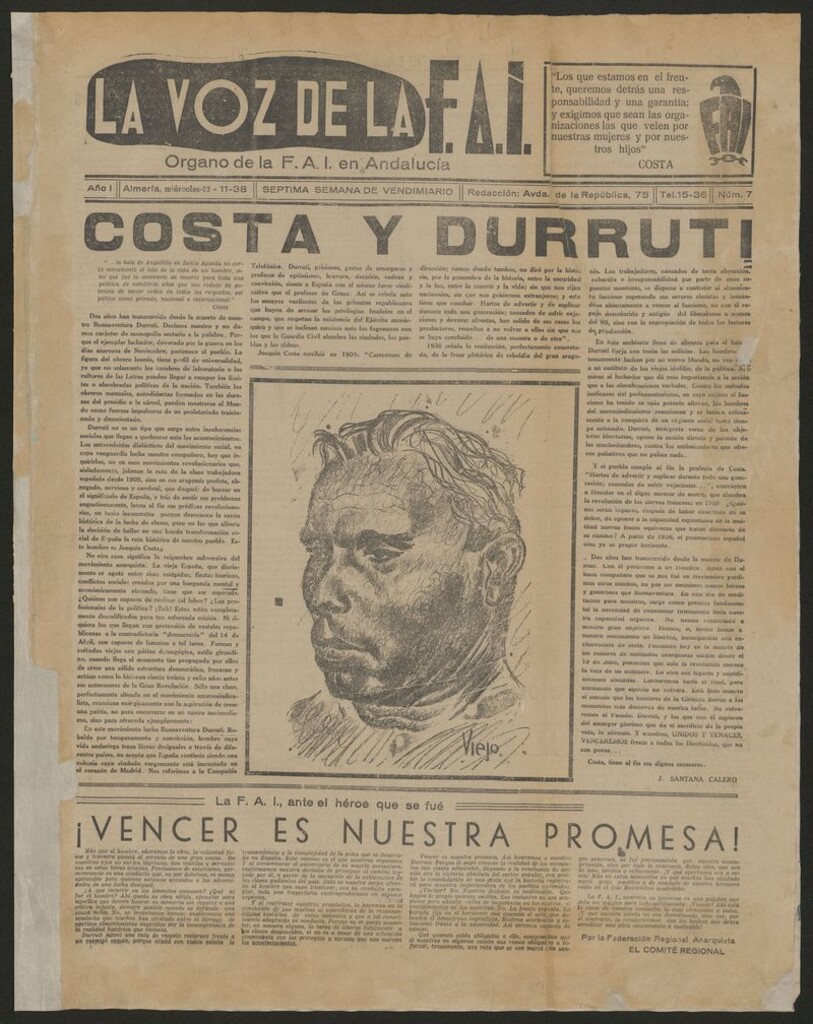 Miniatura de La Voz de la F.A.I. : Organo de la F.A.I. en Andalucia
