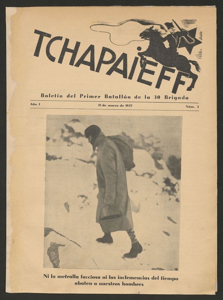 Miniatura de Tchapaieff : boletín del Primer Batallón de la 30 Brigada