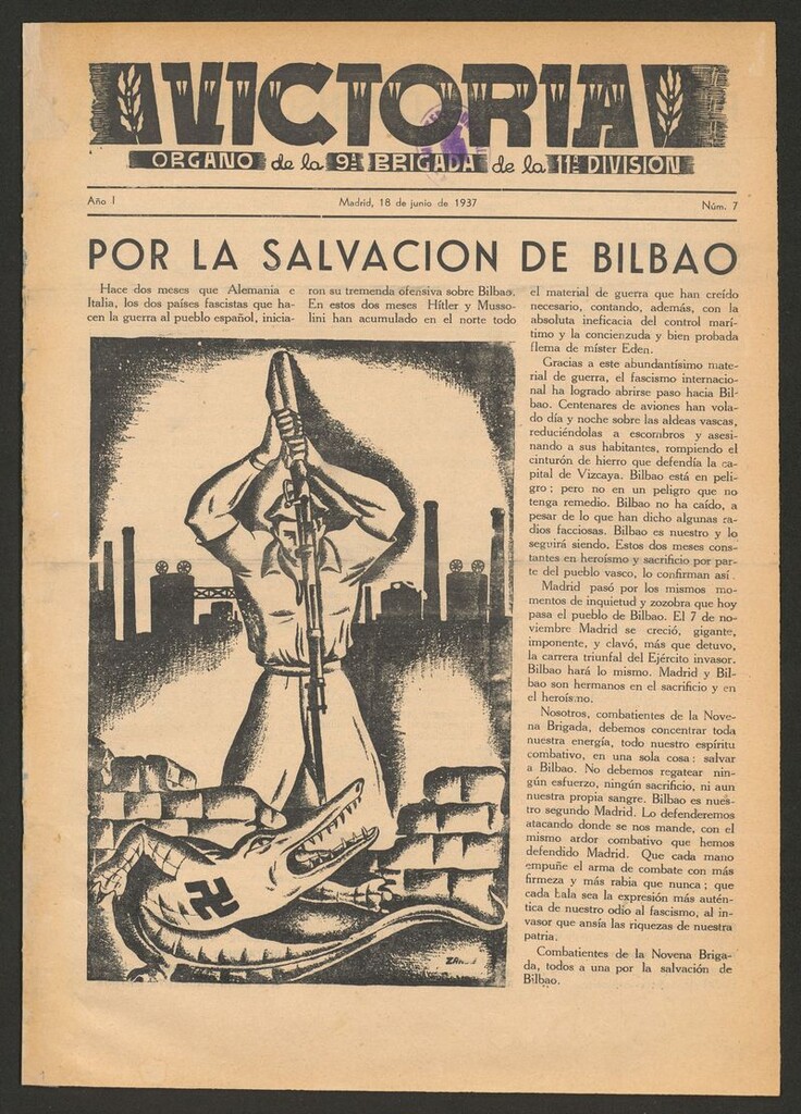 Miniatura de Victoria : órgano de la 9ª Brigada de la 11ª División