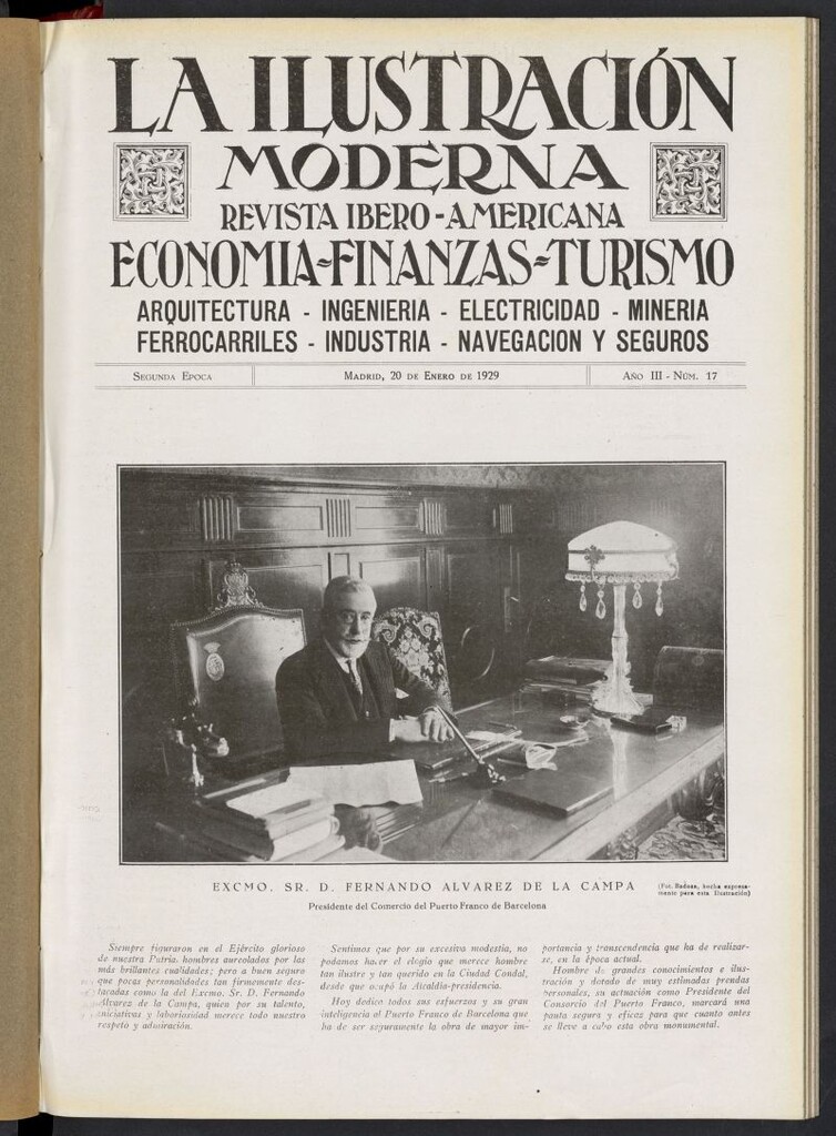 Miniatura de La Ilustración Moderna Ibero-Americana del 20 de enero de 1929, nº 17