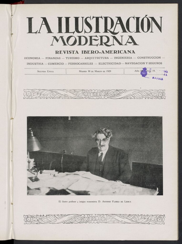 Miniatura de La Ilustración Moderna Ibero-Americana del 30 de marzo de 1929, nº 19