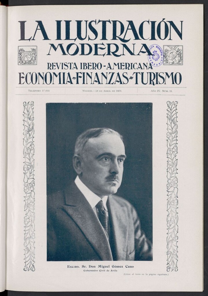 Miniatura de La Ilustración Moderna Ibero-Americana del 28 de abril de 1930, nº 31