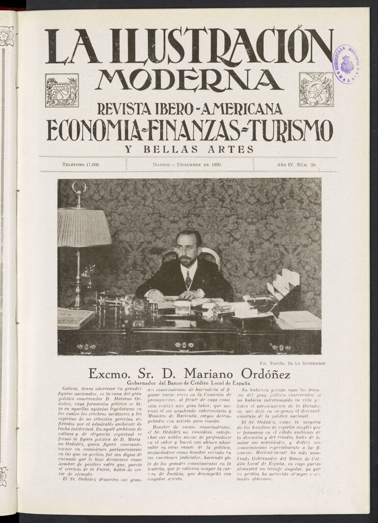 Miniatura de La Ilustración Moderna Ibero-Americana de diciembre de 1930, nº 39