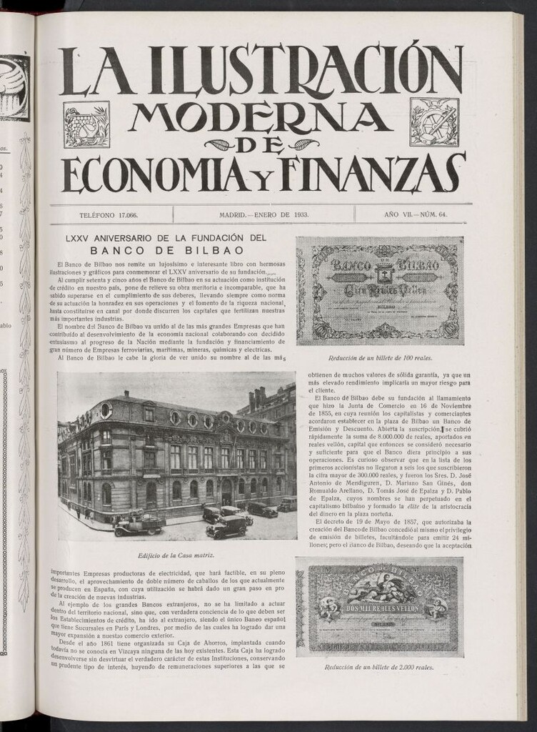 Miniatura de La Ilustración Moderna Ibero-Americana de enero de 1933, nº 64