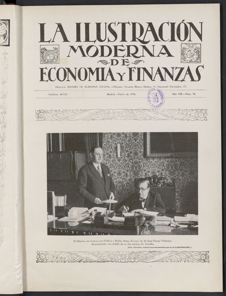 Miniatura de La Ilustración Moderna Ibero-Americana de enero de 1934, nº 76