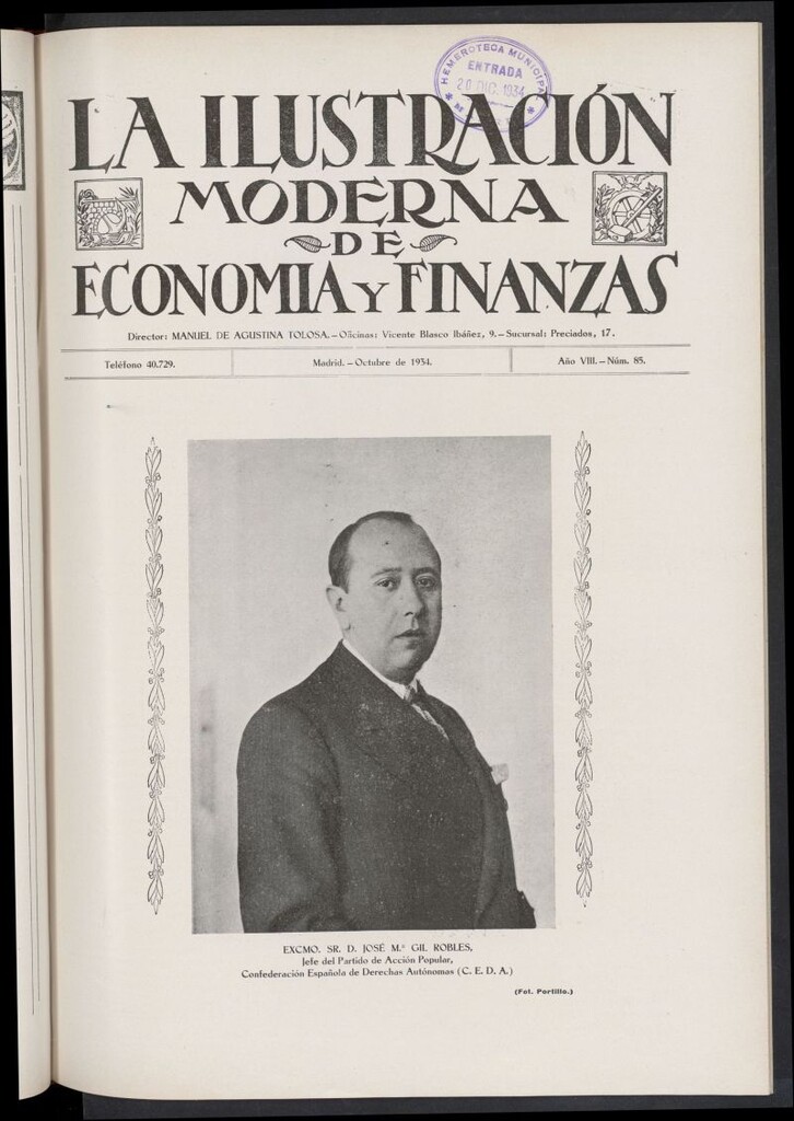 Miniatura de La Ilustración Moderna Ibero-Americana de octubre de 1934, nº 85