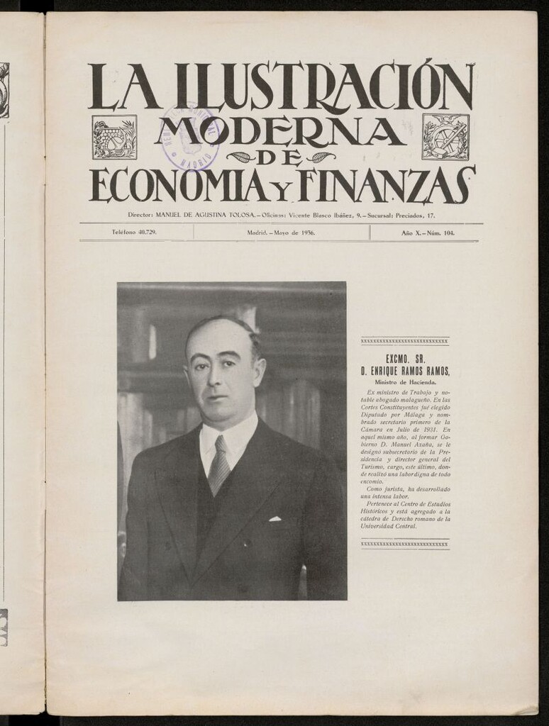 Miniatura de La Ilustración Moderna Ibero-Americana de mayo de 1936, nº 104