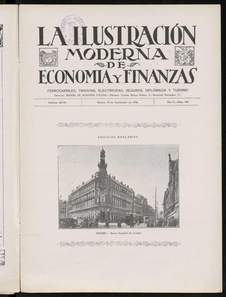 Miniatura de La Ilustración Moderna Ibero-Americana del 30 septiembre de 1936, nº 108