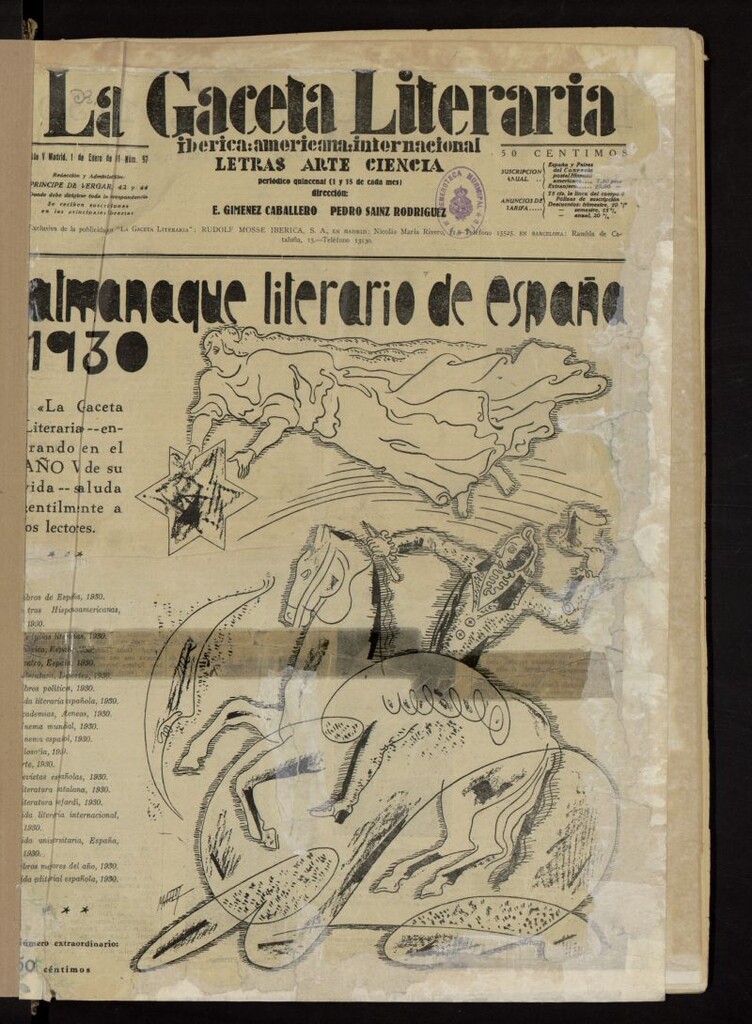 Miniatura de La Gaceta Literaria : ibérica, americana, internacional del 1 de enero de 1931, nº 97