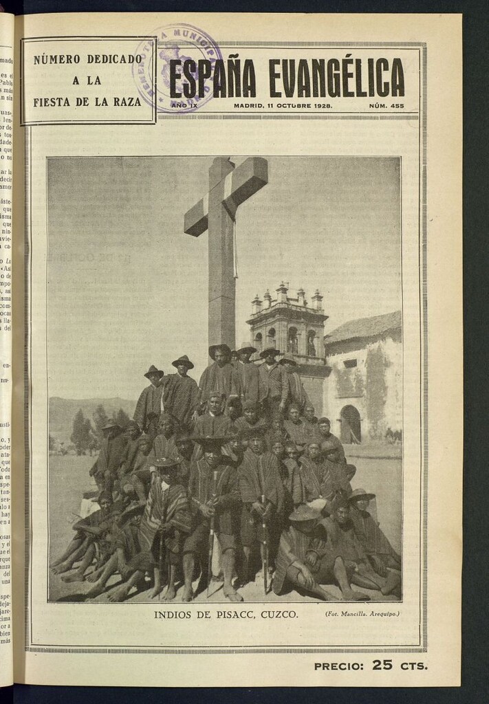 Miniatura de España Evangélica del 11 de octubre de 1928, nº 455