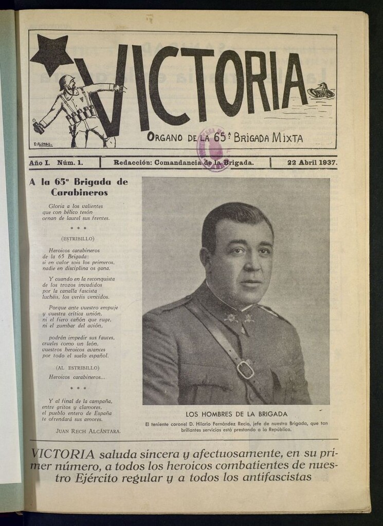 Miniatura de Victoria : órgano de la 65ª Brigada Mixta